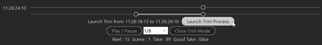 Autokroma BRAW Studio Desktop Application Trim Tool