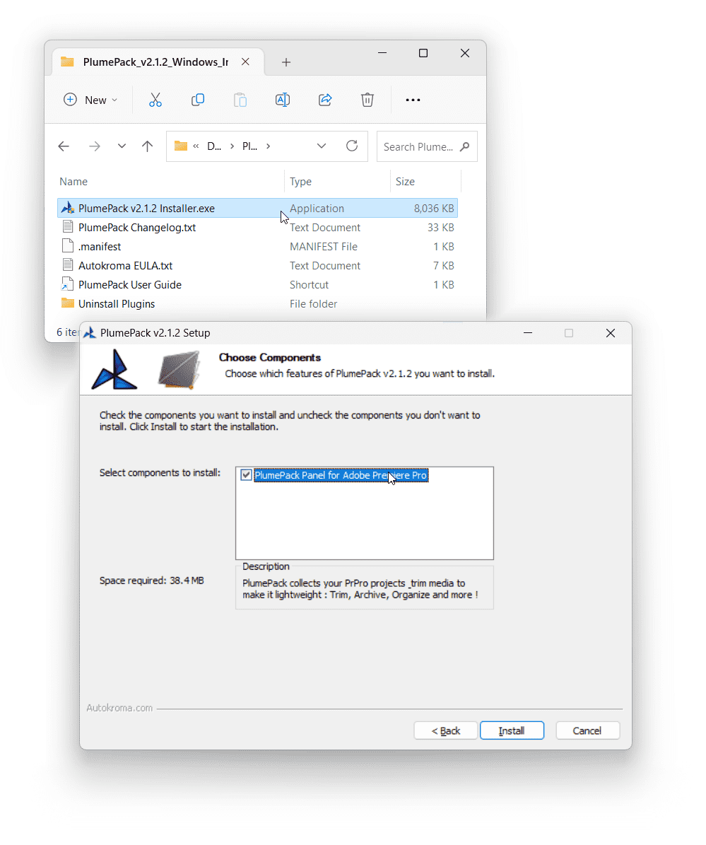 Installer_PlumePack_Windows
